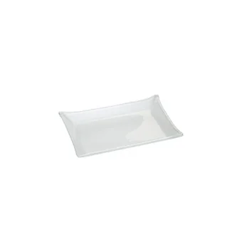 Elegant Dark Grey Glass Tray - Dimensions: 31 x 21 x 3.5 cm