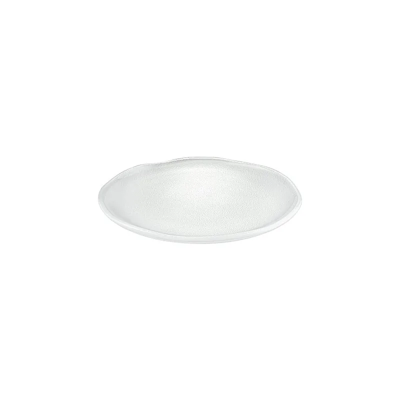Elegant Glass Plate Set - Satined Finish - Diam. 25 cm - 6 Pieces Elegant Glass Plate Set - Satined Finish - Diam. 25 cm - 6 Pieces