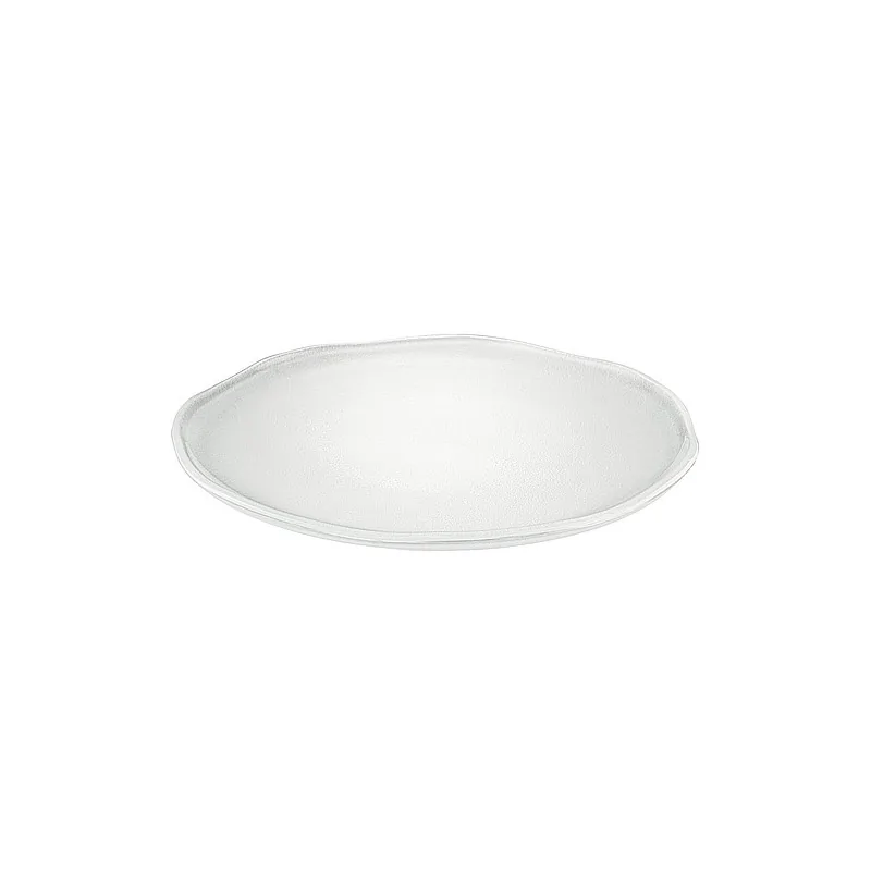 Elegant Satinated Glass Plate Set - Diam. 30 cm - 4 Pieces Elegant Satinated Glass Plate Set - Diam. 30 cm - 4 Pieces