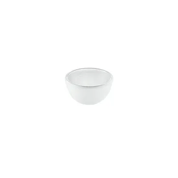 Elegant Glass Bowl Gelo - Structured/Satined Finish - Diam. 21 cm - Ht 6 cm - Capacity 1.0L - Pack of 6