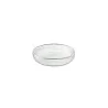 Elegant Structured Glass Coupe Plate Set - 12 Pieces - Diam. 13.5 cm