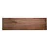 Elegant Walnut Solid Wood Base Tray Modul - 92.5 x 25.5 x 3.1 cm