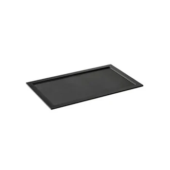 Elegant 1/1 Gn Tray - Matt Black Melamine - 53 x 32.5 x 1.8 cm - Pack of 2