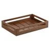 Elegant Mercato Buffet Display - Solid Walnut Wood - 43 x 30 x 8 cm