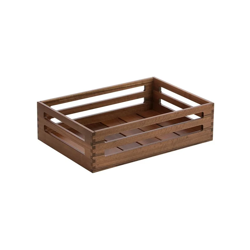 Elegant Mercato Buffet Display - Solid Walnut Wood (43 x 30 x 12 cm)