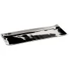 Elegant Hammered 18/10 Stainless Steel Pastry Platter - 30 x 12.5 cm