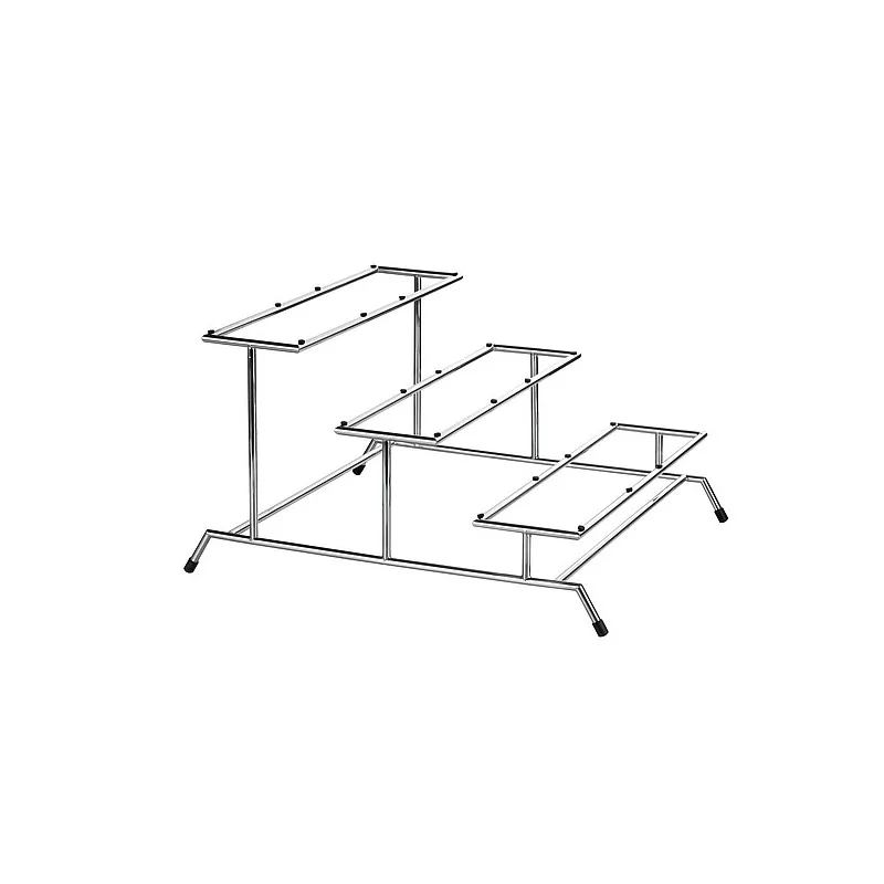 Elegant Buffet Etagere - 18/10 Stainless Steel - Polished - 46.5 x 54.5 x 30 cm - Zieher