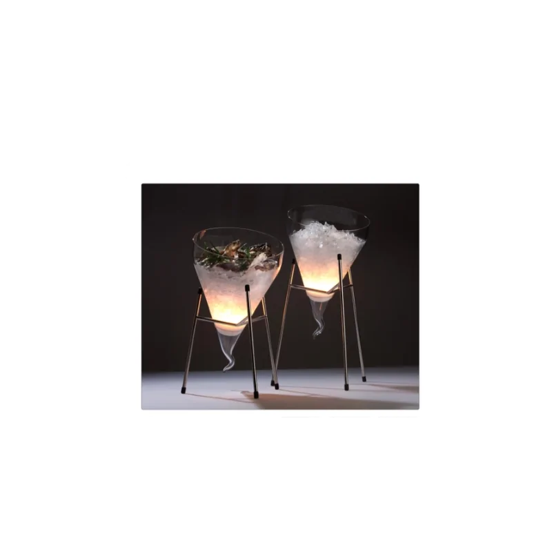 Elegant Buffet Stand - 18/10 Stainless Steel - Polished - H13.5 cm - Set of 3