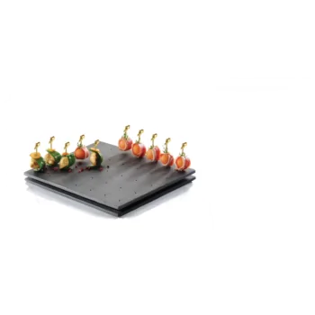 Elegant Slate Platter - 24 Boreholes - Unsealed - 45 x 31 x 3 cm