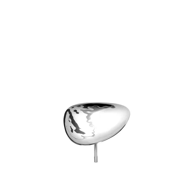 Elegant Hammered 18/10 Stainless Steel Miniature Plate - H8 cm Elegant Hammered 18/10 Stainless Steel Miniature Plate - H8 cm