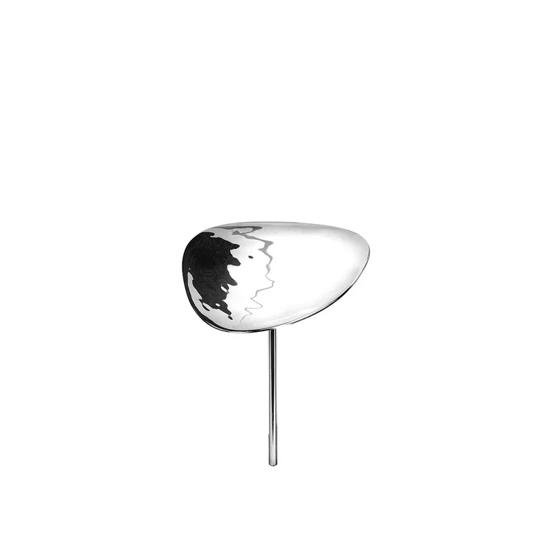 Elegant Hammered 18/10 Stainless Steel Miniature Plate - H13 cm