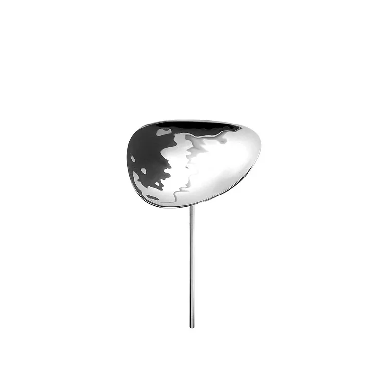 Elegant Hammered 18/10 Stainless Steel Miniature Plate - H18 cm Elegant Hammered 18/10 Stainless Steel Miniature Plate - H18 cm