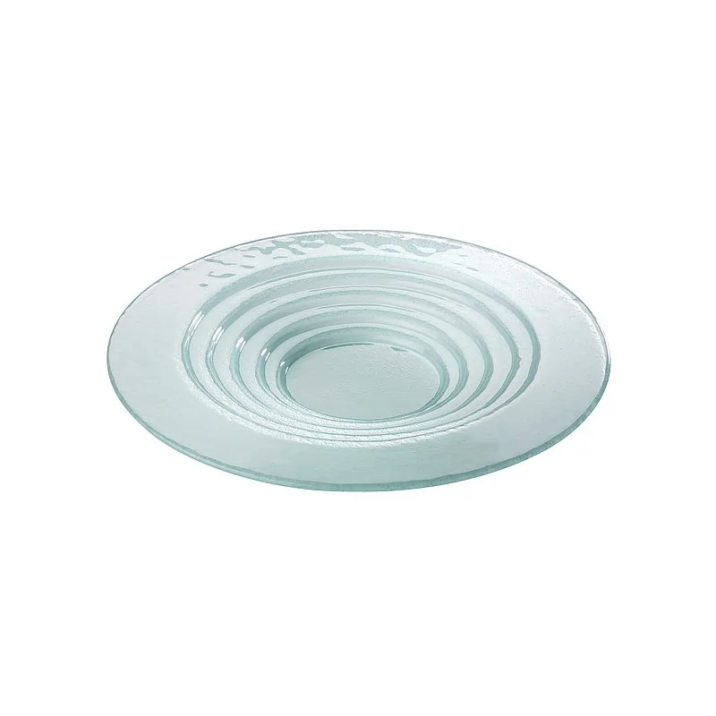 Elegant Satined Glass Buffet Bowl - Diam. 46 cm Ht 5.5 cm