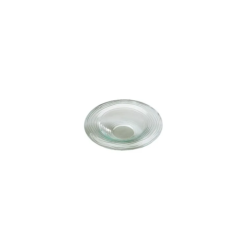 Elegant Glass Bowl - Clear - Wide Rim - Diam. 35 cm - Ht 6 cm