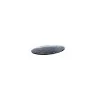 Elegant Dark Grey Oval Plate/Platter - Glass - 33 cm x 24 cm - Set of 3