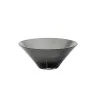 Elegant Bowl - Grey Glass - Diam. 23 cm - Ht 9.5 cm - Capacity 1.5L