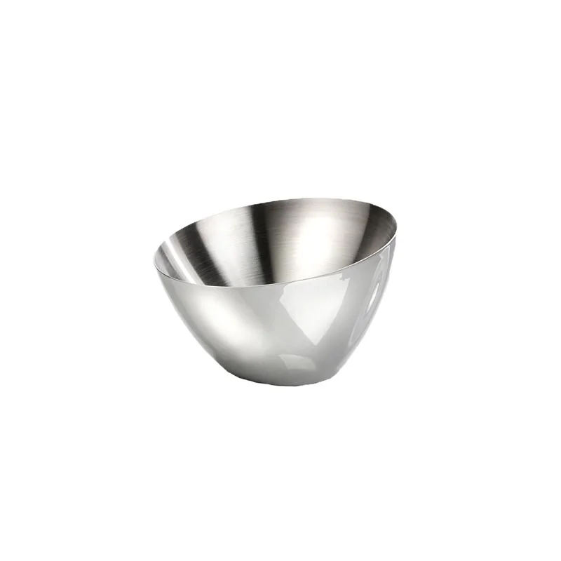 Elegant Bowl Shine - 18/10 Stainless Steel - Satined Finish - Diam. 15.7 cm - Ht 6.7-8.8 cm - Capacity 0.5L