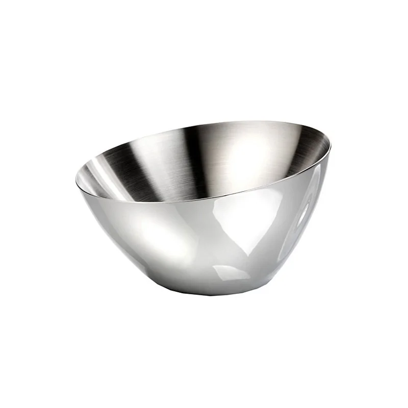 Elegant Glass Bowl Duplex - Grey - Diam. 28 cm Ht 6.5 cm
