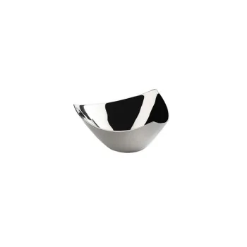 Elegant Triangular Bowl - 18/10 Stainless Steel - Mirror Polished. Diam. 13 cm - Ht 6 cm - Capacity 0.28L.