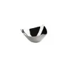 Elegant Triangular Bowl - 18/10 Stainless Steel - Mirror Polished. Diam. 13 cm - Ht 6 cm - Capacity 0.28L.