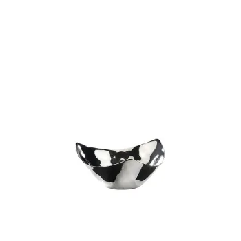 Elegant Stainless Steel Bowl Hammered Finish - Diam. 13 cm - Ht 6 cm - Capacity 0.28L