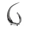 Elegant Bowl Sixth Sense - 18/10 Stainless Steel - Hammered Finish - Dimensions: 48 x 25 x 74 cm