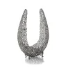 Elegant Reef High Bowl/Basket - Pewter Alloy - 54 x 18 cm H66 cm