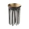 Elegant Brass Bowl Display - Golden - Black Finish - Diam. 7.5 cm - Ht 11 cm