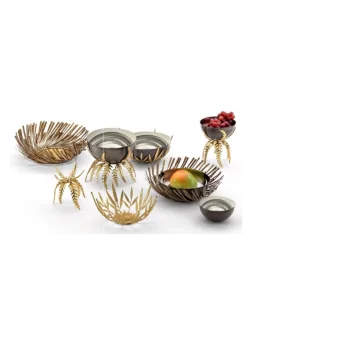 Elegant Bowl - 18/10 Stainless Steel - Anthracite Finish - Diam. 20 cm - Ht 7 cm