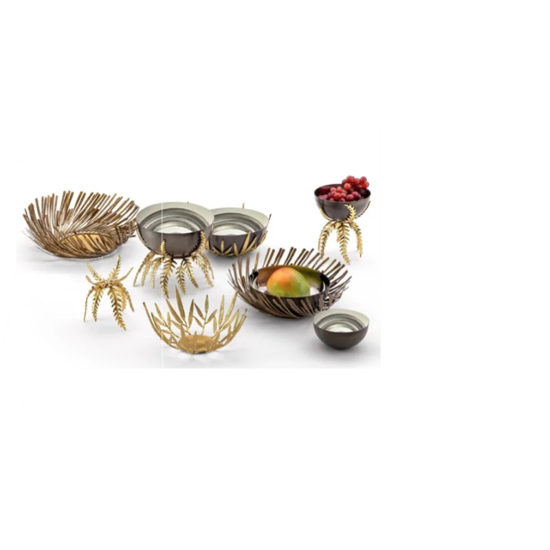 Elegant Bowl - 18/10 Stainless Steel - Anthracite Finish - Diam. 20 cm - Ht 7 cm