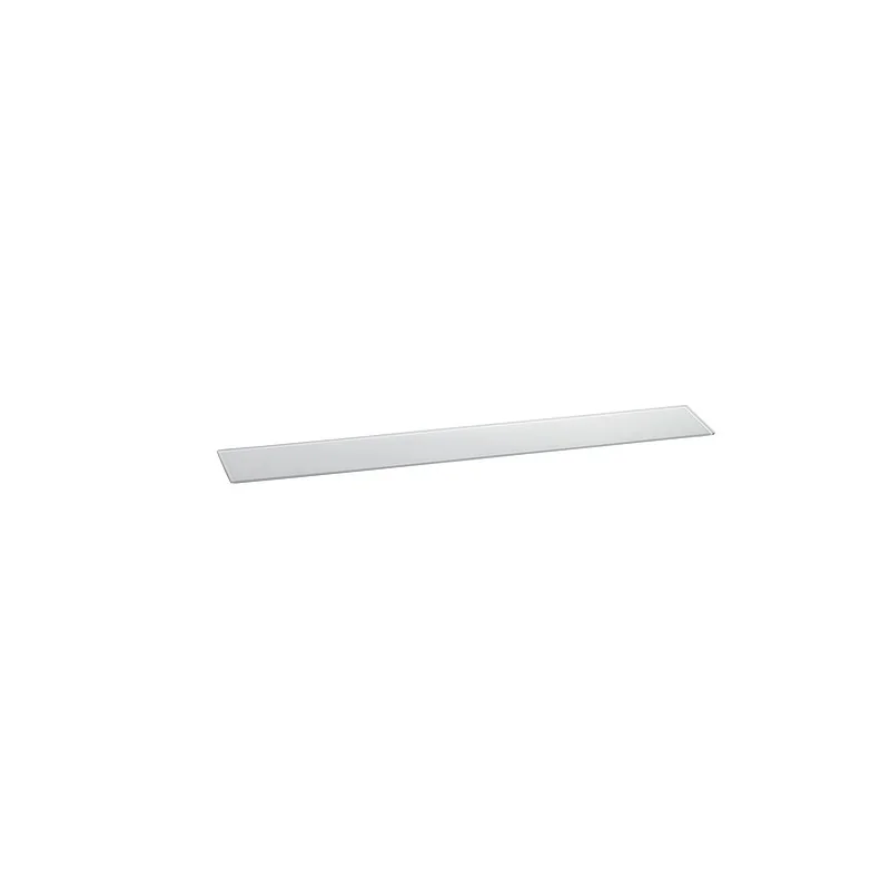 Elegant Tempered Glass Buffet Platter - White - 66 cm x 10 cm x 0.4 cm