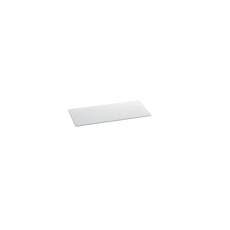 Elegant Tempered Glass Buffet Platter - White - 30 x 18 x 0.4 cm