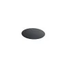 Elegant Tempered Glass Charger Plate - Black - Diam. 33 cm