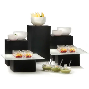Elegant Neo Buffet Display - Resin - Anthracite - 24” x 24” H12 cm