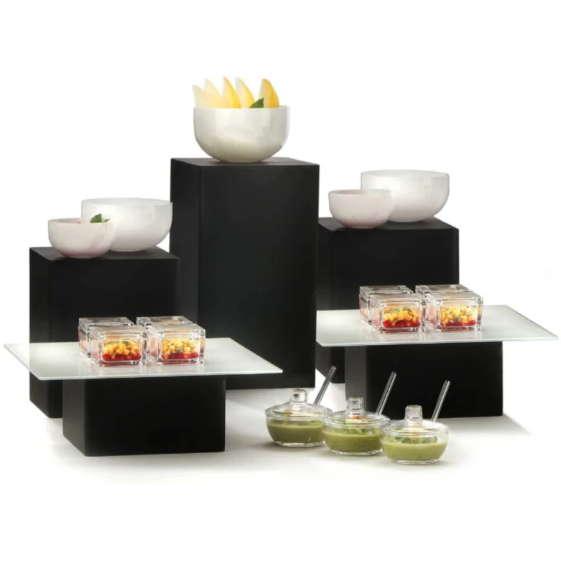 Elegant Neo Buffet Display - Resin - Anthracite - 24” x 24” H12 cm
