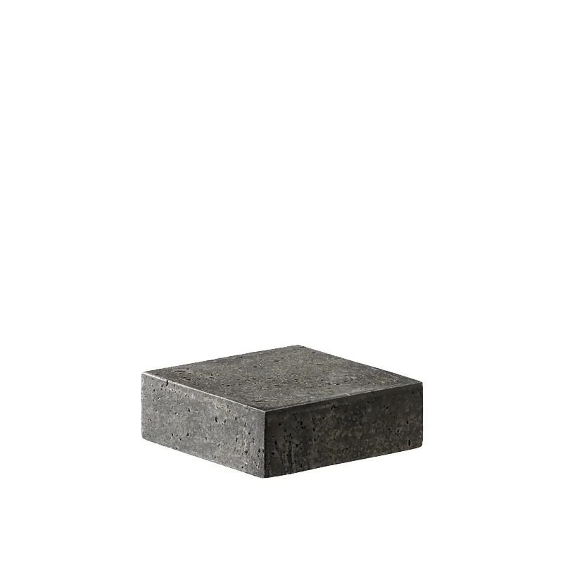 Elegant Buffet display KONKRET! - fibreglass/resin, dark grey - 12x12cm h20cm - 2pcs