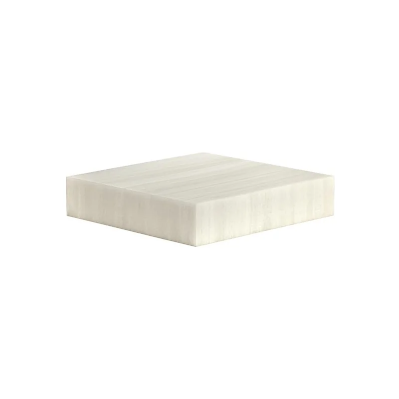 Elegant Resin Buffet Display - Classy - White Translucent - 38 x 38 x 8 cm