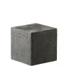 Elegant Buffet display KONKRET! - fibreglass/resin, dark grey - 12x12cm h12cm - 2pcs