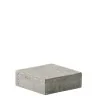 Elegant Buffet display KONKRET! - fibreglass/resin, light grey - 12x12cm h12cm - 2pcs