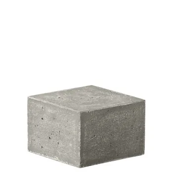 Elegant Buffet display KONKRET! - fibreglass/resin, light grey - 12x12cm h8cm - 2pcs
