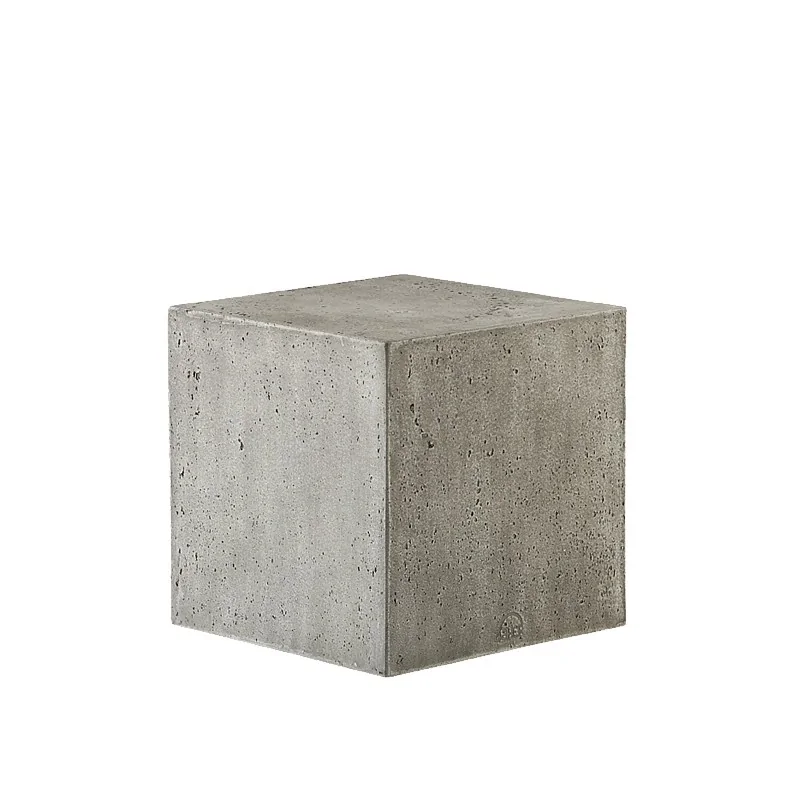Elegant Buffet display KONKRET! - fibreglass/resin, light grey - 24x24cm h24cm