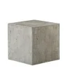 Elegant Buffet display KONKRET! - fibreglass/resin, light grey - 24x24cm h24cm