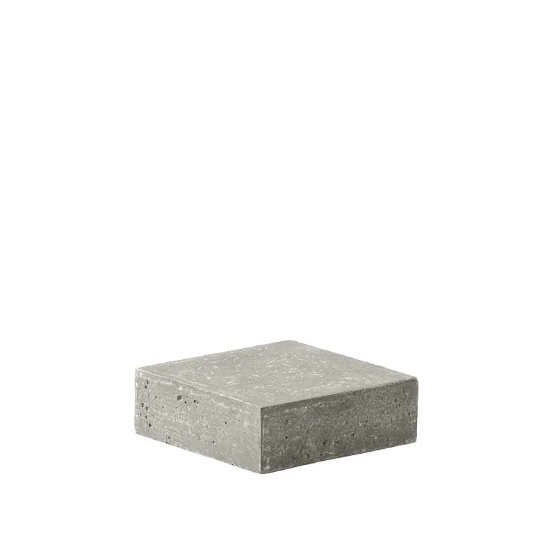 Elegant Buffet display KONKRET! - fibreglass/resin, light grey - 12x12cm h4cm - 2pcs