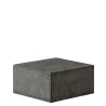 Elegant Buffet display KONKRET! - fibreglass/resin, dark grey - 24x24cm h12cm