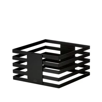 Elegant Squareline Buffet Stand - 18/10 Stainless Steel - Black - 24” x 24” x 13.5 cm