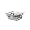 Elegant Skyline Fruit/Bread Basket - 18/10 Stainless Steel - Mirror Polished - 25 x 25 x 11.5 cm - Zieher
