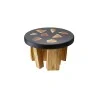 Elegant Buffet Display Stomp - Solid Oak/Resin - Black - Diam. 27 cm Ht 16 cm