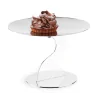 Polished Stand 1 Rounded Plate - Dia: 20 cm H: 16 cm