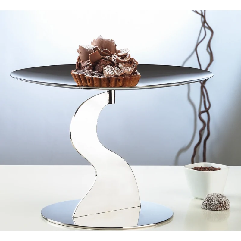 Polished Stand 1 Flat Plate - Dia: 20 cm H: 15 cm Polished Stand 1 Flat Plate - Dia: 20 cm H: 15 cm