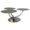 Polished Stand With 3 Rotating Plates - Dia: cm 20 - 45 x 45 cm H: 17 cm